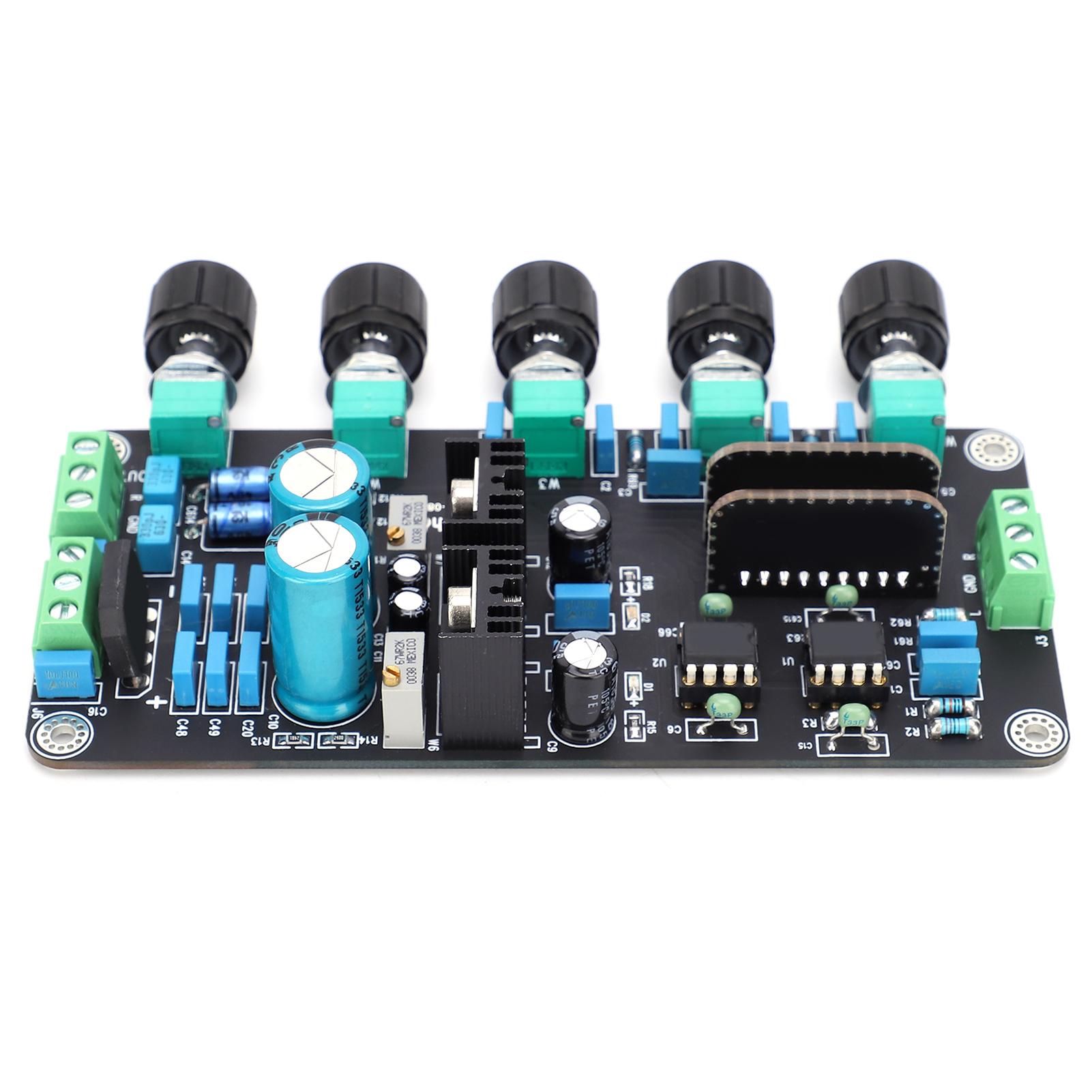 

2604 AD827 Оновлена ​​плата тонального підсилювача стереопідсилювача Регулювання гучності низьких частот високих частот