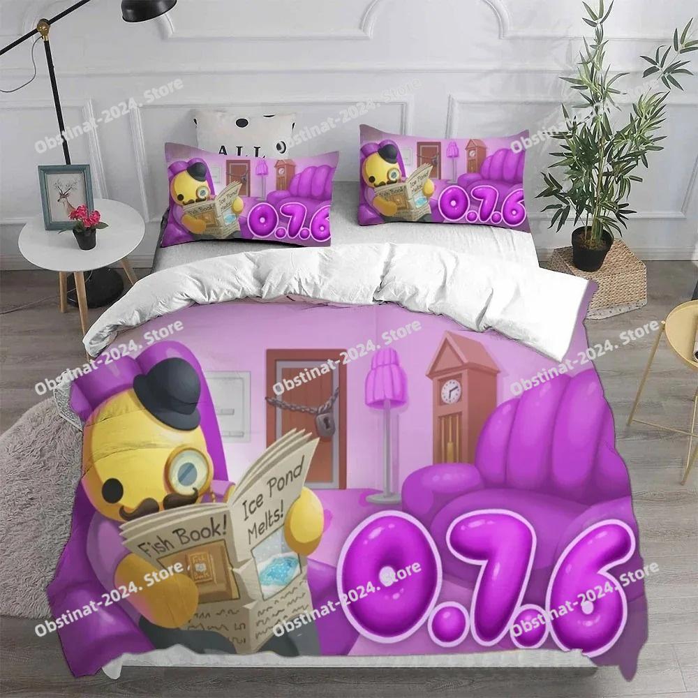 Cartoon Game Wobbly&Life Duvet Cover Pillowcase Bedding Set Adult Boys Girls Bedroom Decoration Children Gift Single Double Size