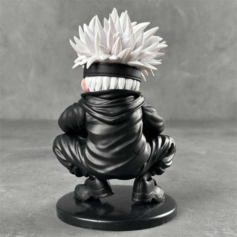 Anime Jujutsu Kaisen Satoru Gojo Figure PVC Cute Toy for Children Model Doll