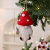 Mini Felt Mushroom Christmas Tree Ornaments