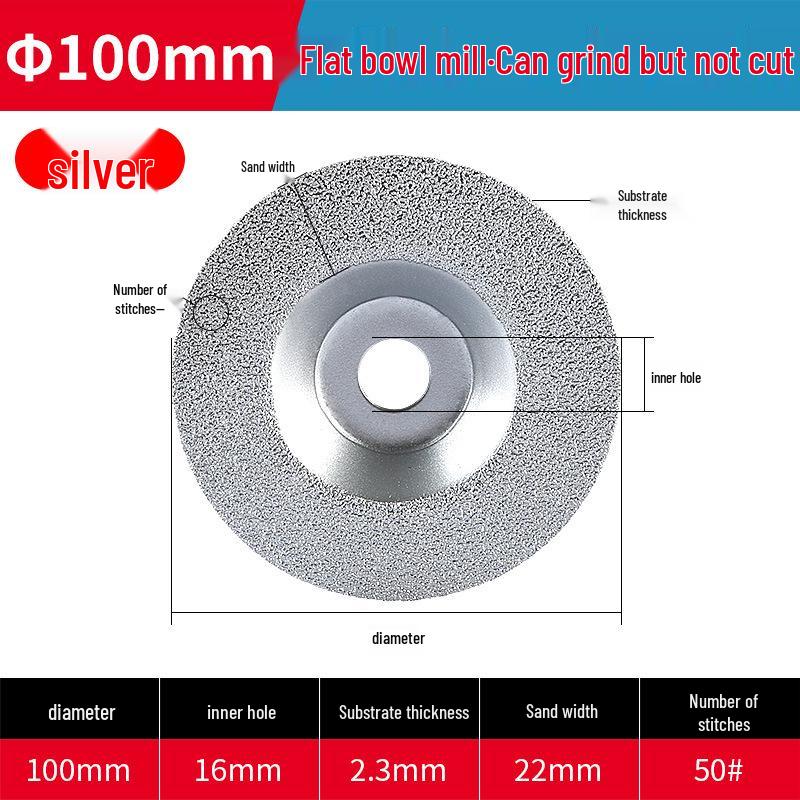Diamantgelötete Schleifscheibe für Marmor, Quarz, Fliesen und Keramik - Winkelschleifer-Aufsatz