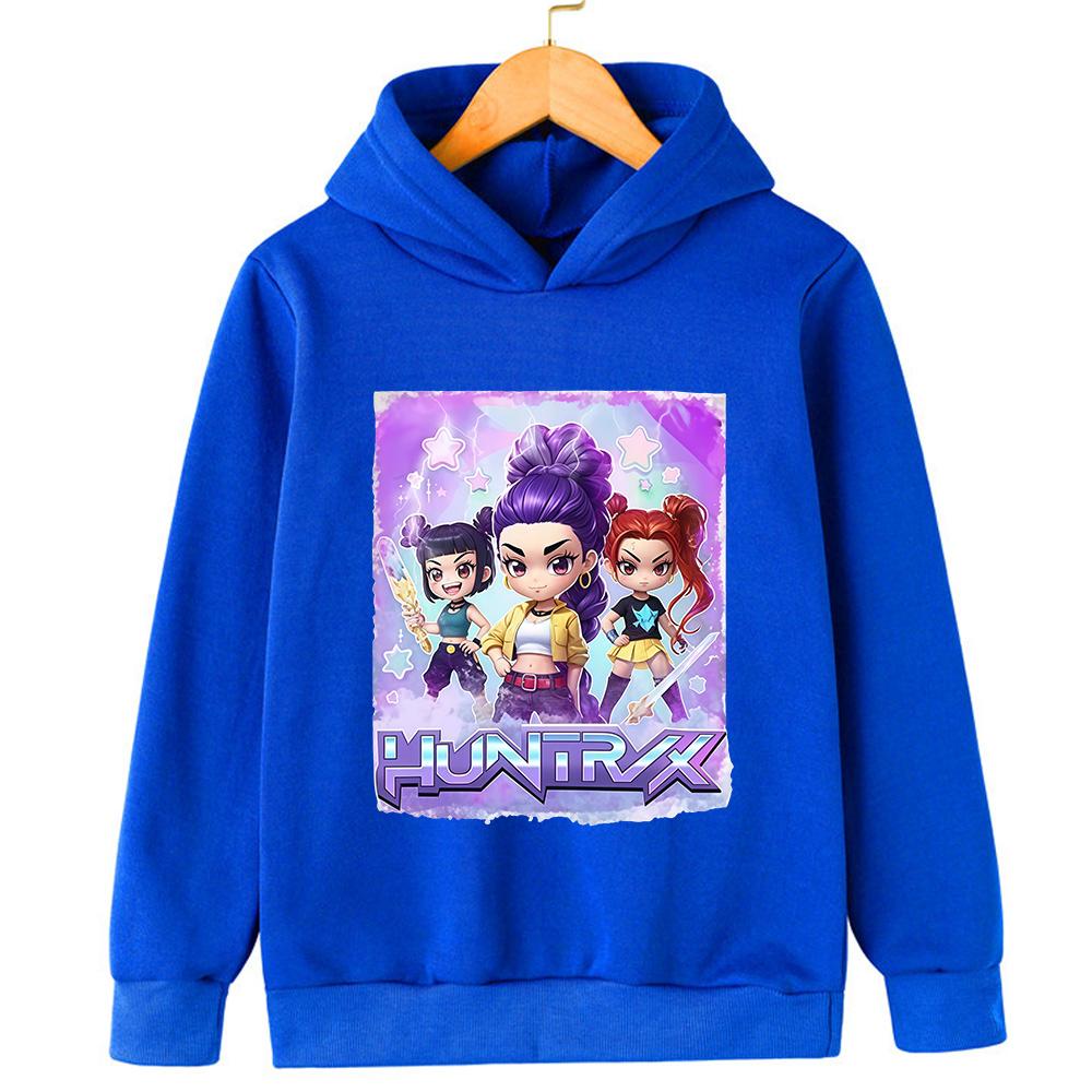 Sudadera con capucha infantil de otoño/invierno con estampado de grupo femenino de K-Pop, sudadera deportiva de corte holgado.