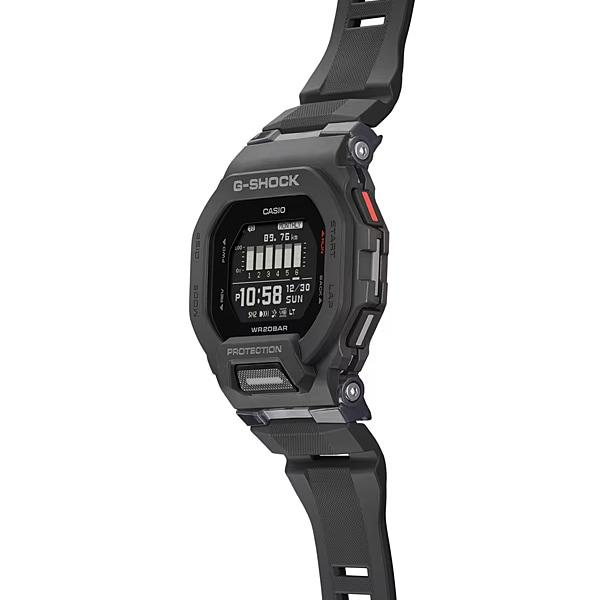 CASIO Men's G-SHOCK GBD-200-1JF [G-SHOCK 20 atm waterproof G-SQUAD] Square Watch Black Resin