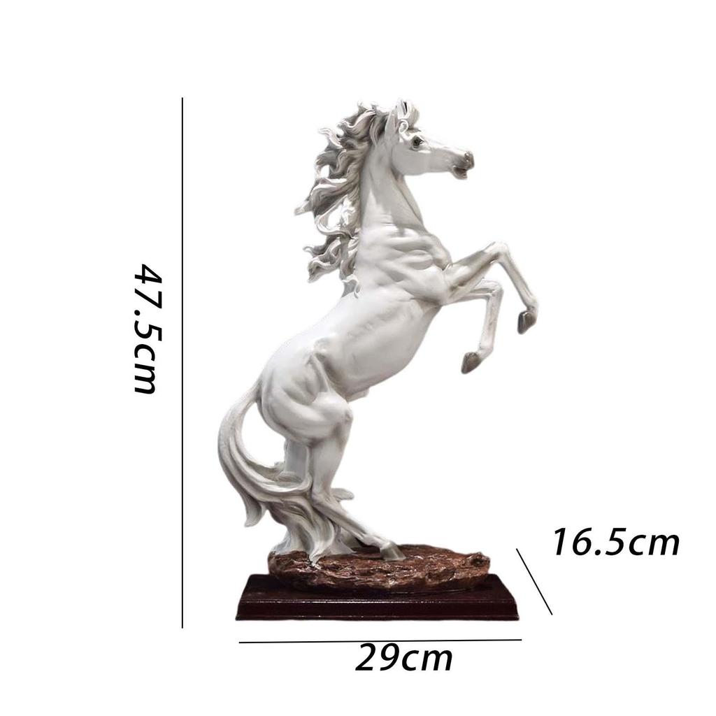 Horse Figurine 18.7''H Contemporary Sculpture for Home And Office Display