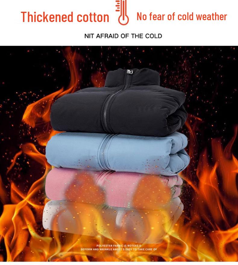 Men's 2025 Thick Padded Cotton Jacket - Loose Fit, Warm, Versatile Stand Collar Coat