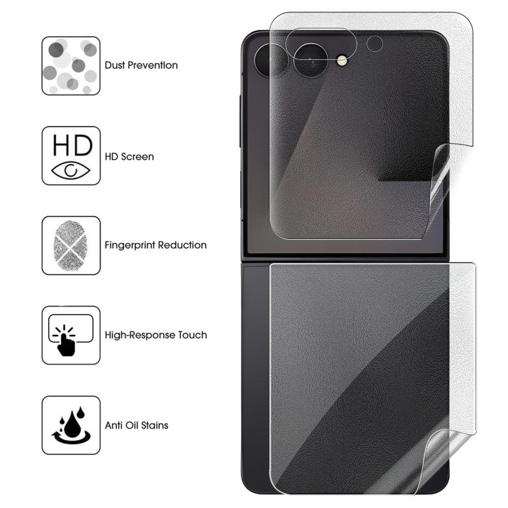 Für Galaxy Z FLip 7 Matte Hydrogel Folie Innen-/Ober-/Untere Bildschirmschoner Blendschutz HD Kratzfest für Samsung Galaxy Z Flip7