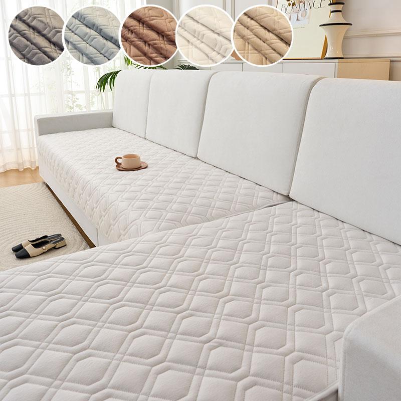 

2PC-Xiu Ge Sofa Mat Four Seasons Universal U-shaped Anti slip Cushion Modern New Combination Sofa Mat 90X160 90X210cm белый