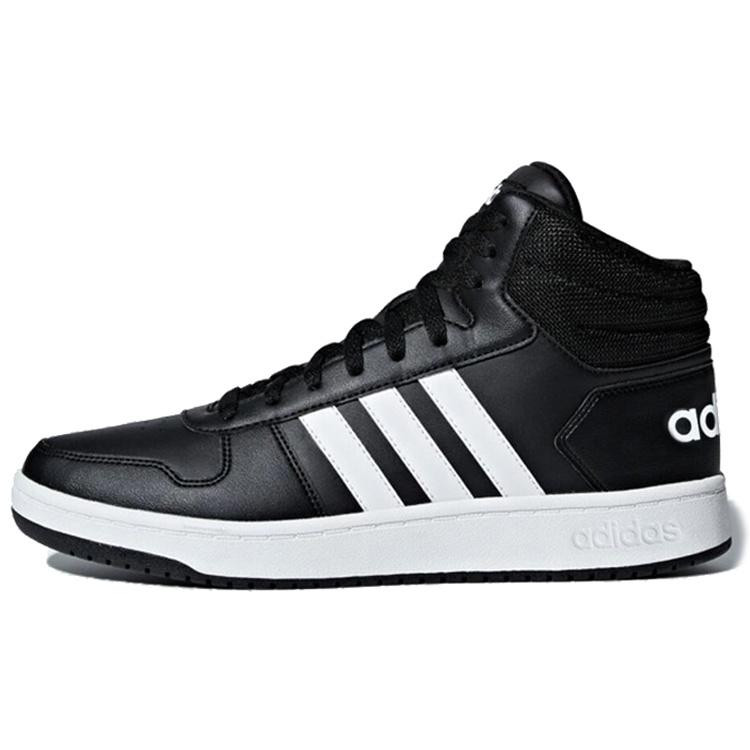 adidas Hoops 2.0 Mid  Black White  Men s BB7207 EU 40⅔
