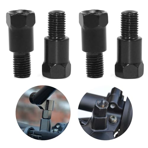 

Адаптер для зеркала велосипеда, переходник с винтовой резьбой, удлинитель для зеркала велосипеда, адаптер для зеркала, 4 штуки, адаптер с положительной и отрицательной резьбой для велосипеда