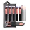 14Pcs Orange Rose Makeup Brush Set, Portable Soft Bristle Full Kit for Blush & Eyeshadow