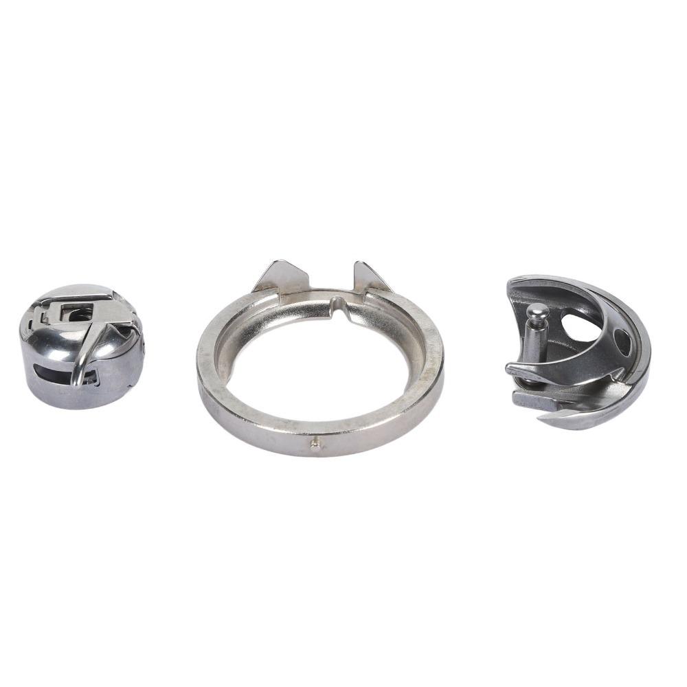 

Precise Sewing Machine Hook Stable Domestic Use Bobbin Case Set Silver Iron Hook Shuttle Race Cover Household Sewing