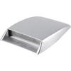 Qiilu Universal Car Air Intake Scoop Bonnet Vent Sticker Cover Hood Silver