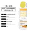 Ouhoe Turmeric Kojic Acid Exfoliating Cleansing Pads Fade Dark Spot Oil Brightening Moisturizing Whitening Facial Sponges