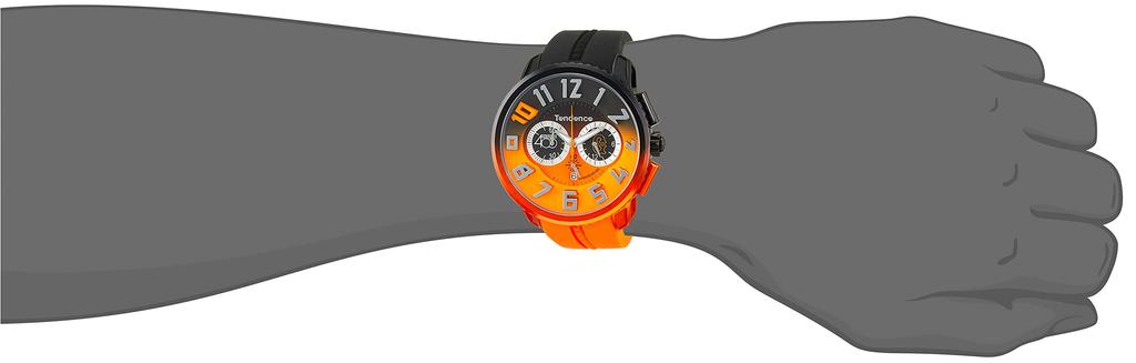 Gulliver De Color Mineral Limited 51MM Black [Tendence] Watch, Black/Orange Dial, Aluminum, Glass, Quartz, Giants, Abe, No. 400, Edition, Watch,