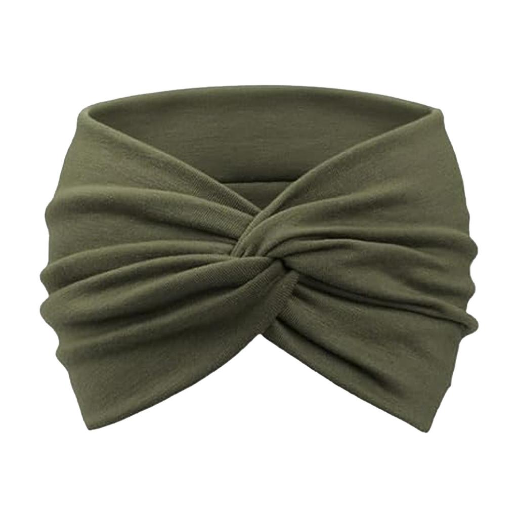 Women's Twisted Wide Headband, Elastic Cross Knotted Hairband for Sports Casual Wear