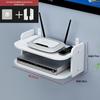 Wall-Mounted Wireless Router Shelf & Cable Organizer for Living Room
