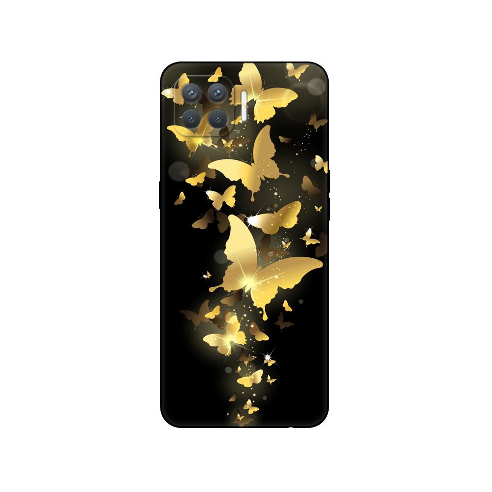 For Oppo Reno4 Lite Case Silicon Phone Case On Oppo F17 Pro Back Cover  Reno 4 Lite 6.43" Black Tpu Case Pink Anime Space Car