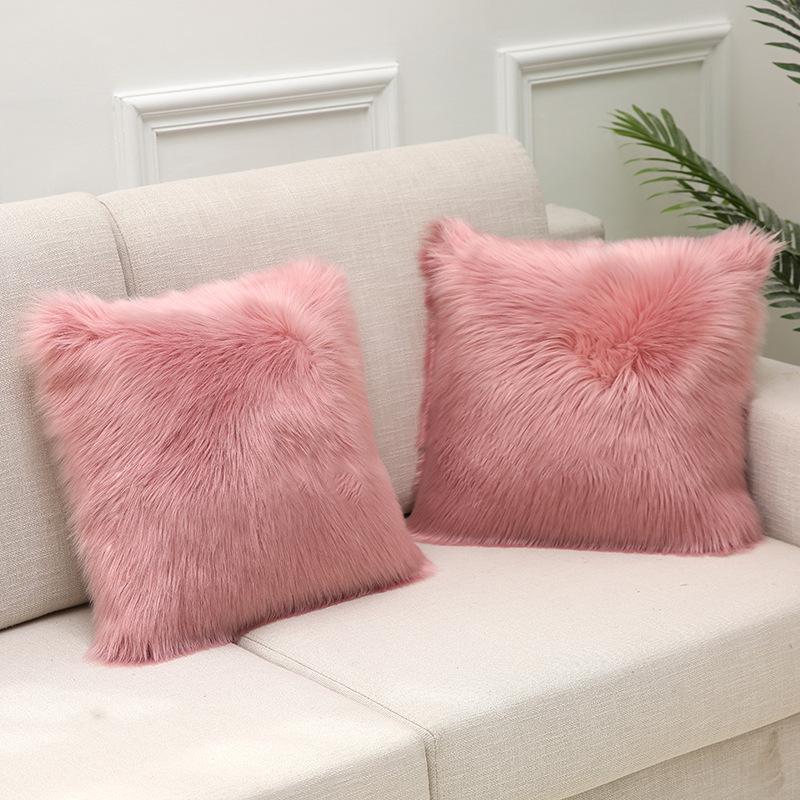 Hot Home Ins Nordic Imitation Wool Plush Sofa Pillow Case Pillow Case
