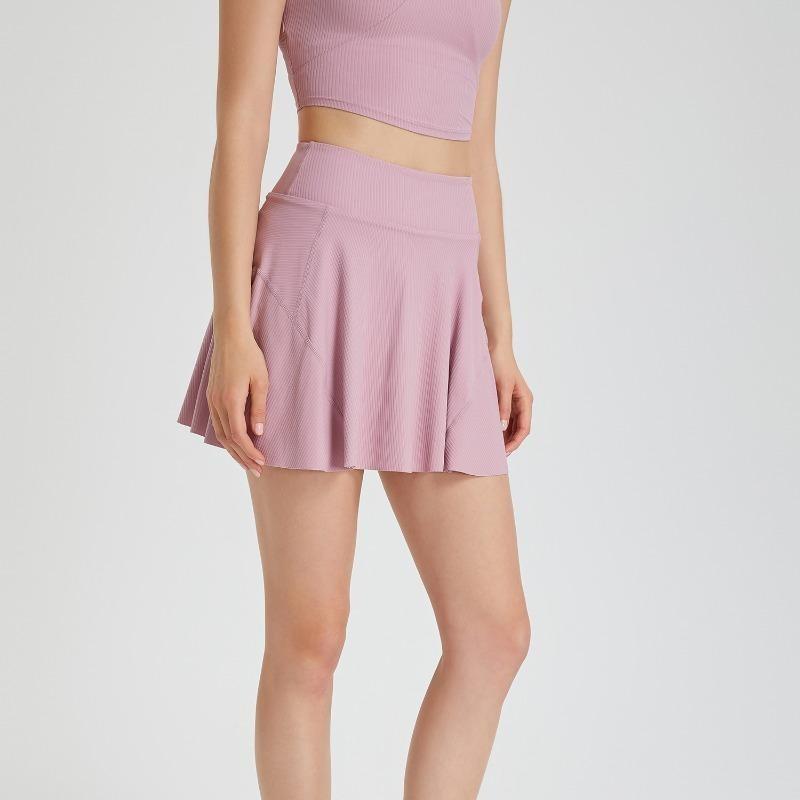 Tennis Short Skirt Breathable Women Sports Golf Pleated Skirt Casual High Waist Skirts Quick Drying Double-deck Skirt With Pockets Jogger Shorts Skirt