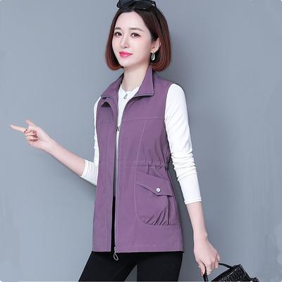 Frühling Sommer Weste Jacke Frauen Koreanische Ärmellose Mantel Weibliche Dünne Weste Mittleren Alters Mama Casual Tops Oberbekleidung