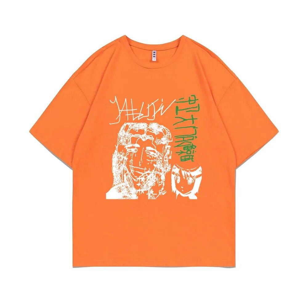 Limited Edition Yabujin T-shirt Summer Short Sleeve Unisex Women Oversized Tshirt Male Vintage Tees Unisex O-collar Cotton T Shirt