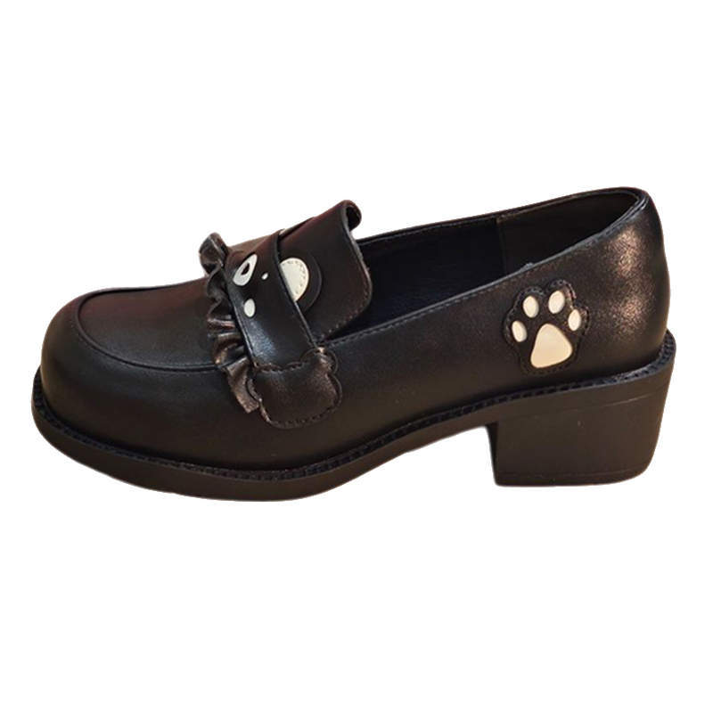 Lolita Shoes Cute Girl Single Shoes Jk Summer Flat-bottomed Shaoluo Japanese Mary Jane Small Leather Shoes Women