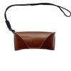 Anti-Fall Glasses Storage Bag Hanging Neck Sunglasses Eyeglass Bag PU Leather Glasses Bag  Outdoor