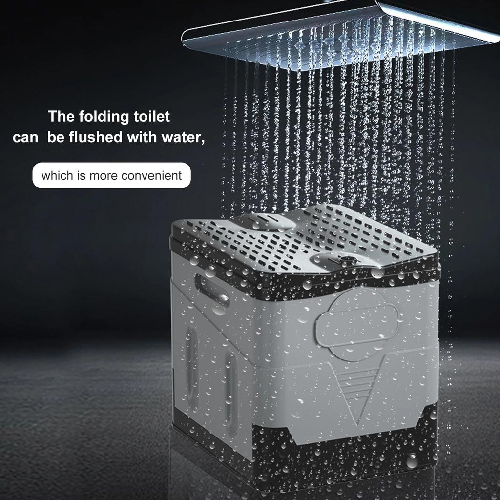 Outdoor Emergency Toilet for Camping Hygiene & Sanitation Portable Foldable Potty for Car Travel Hiking Fishing Long Trips