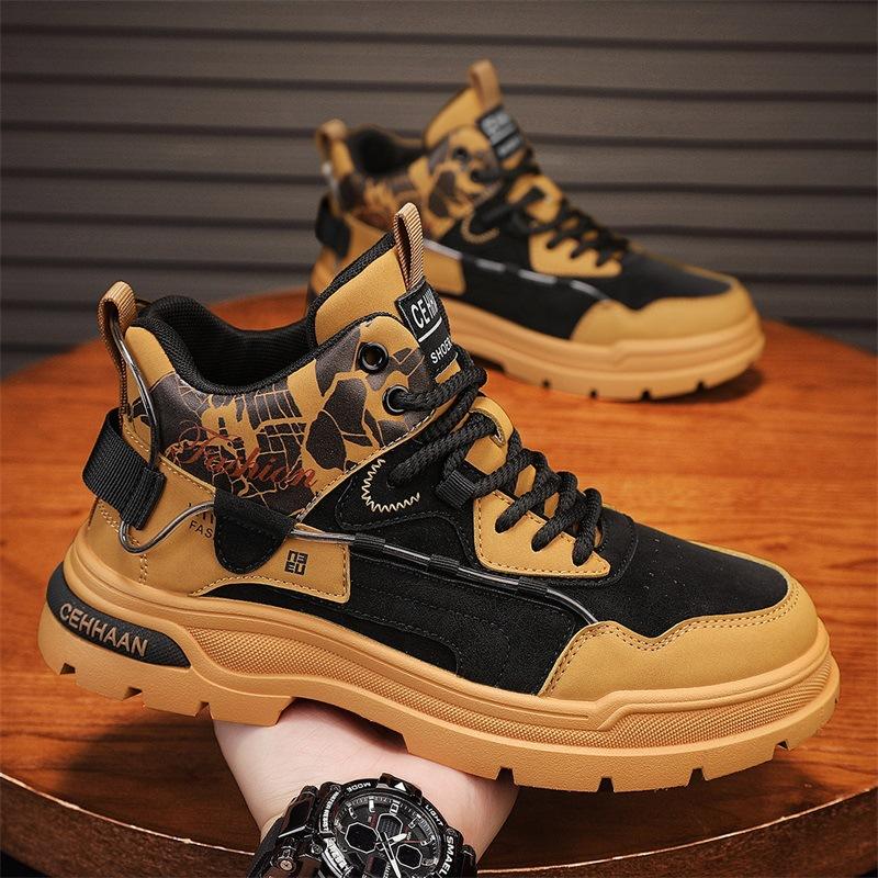 Mens Sports Shoes High Top Fashion Sports Mens Short Boots