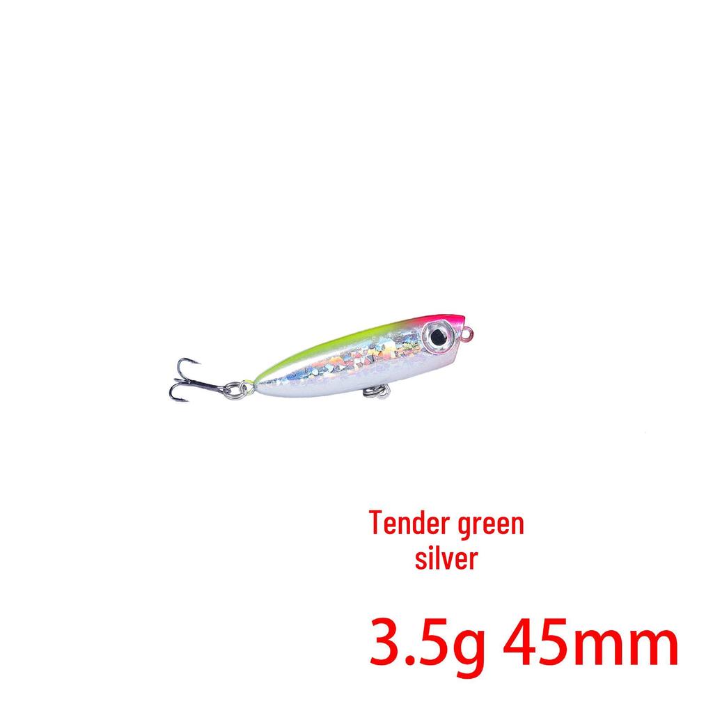 Zig-Zag Surface Popper Minnow Lure 3.5g 4.5cm for Bass Fishing