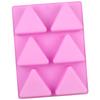 Stampo in Silicone a Forma di Foglio con Chip Triangolari per Sapone Geometrico, Gelatina, Cioccolato, Formaggio, Cera per Candele, Stampo per Cubetti di Ghiaccio, Strumenti per Decorare Torte