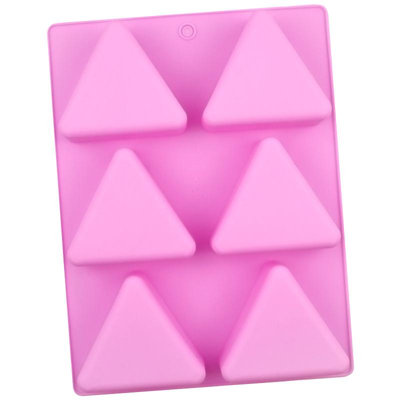 Stampo in Silicone a Forma di Foglio con Chip Triangolari per Sapone Geometrico, Gelatina, Cioccolato, Formaggio, Cera per Candele, Stampo per Cubetti di Ghiaccio, Strumenti per Decorare Torte