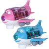 Electric Cartoon Air Passenger Jet Set Colorful Lights Music 360 Rotating Aircraft Airplane Toys for Boys Girls Christmas Gifts