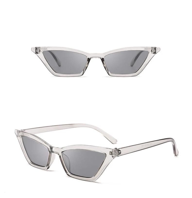 Fashion Vintage Multicolored Clear Cat EyeTransparent Glasses Sunglasses Candy Color Sunshades Sunglasses For Ladies