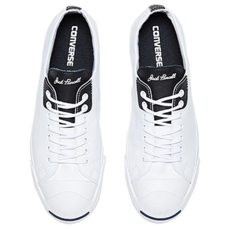 Converse Jack Purcell Lp Classic Comfortable Low Top Canvas Shoes Unisex Sneakers White Black 160206C