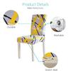 4Pcs Modern Printed Removable And Washable Stretch Banquet Hotel Dining Room  Chair Cover Elastic Seat Chair Covers