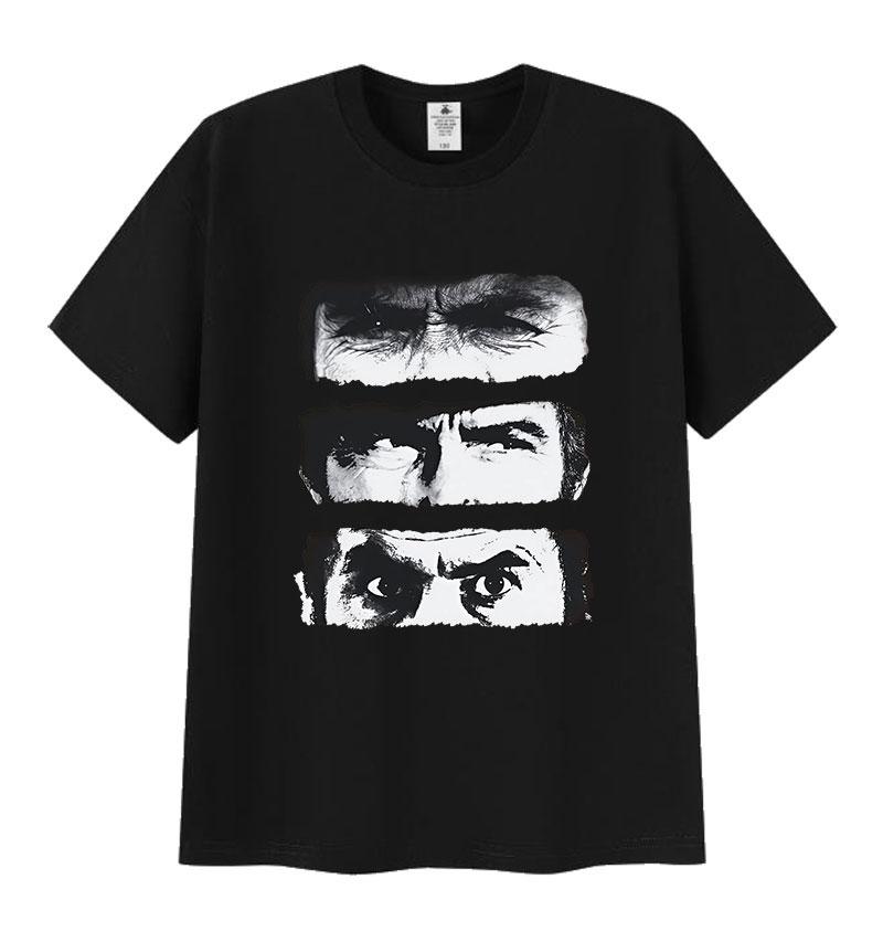 

The Good The Bad and Ugly TV Graphic Print T Shirts Men s Vintage Fashion Short Sleeve T-shirt Man Gothic Clothing Cotton Tsh... S разноцветный