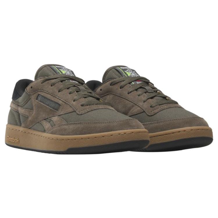 Reebok Club C Revenge Vintage Grout Men Sneakers Core-Black Lime-Slime 100032998