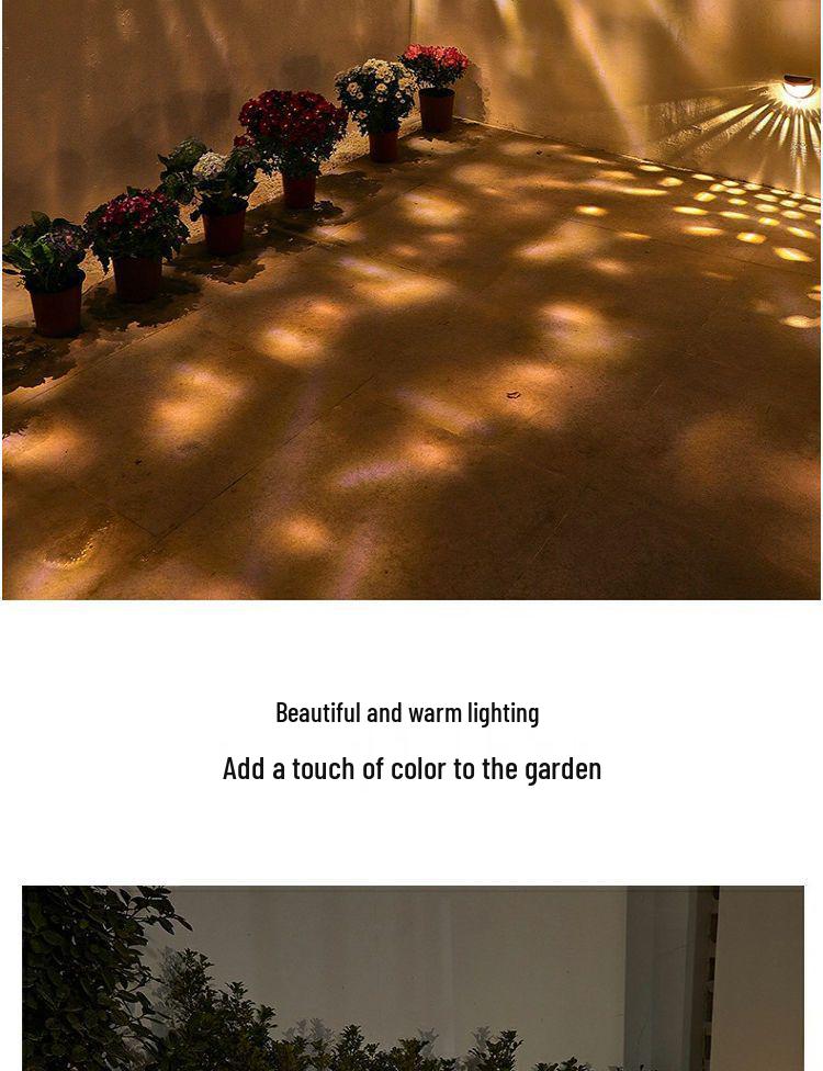 Solar Wasserdichte Außenleuchten – Automatisches Einschalten bei Dämmerung zur Dekoration von Garten, Rasen, Wand und Zaun.
