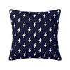 Yellow Lightning Bolts On Red Thunder Bolt Pattern Square Pillowcase Cushion Cover Pillow Case Throw Pillow Cover for Home Car