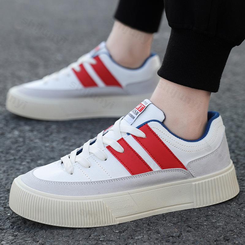 Fashion Men Casual Sports Shoes 2025 Autumn Comfortable Anti Slip Vulcanized Shoes Thick Soles Platform Outdoor Running Shoes Zapatillas