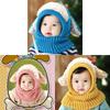 Toddler Knit Cap With Cute Dog Pattern For Kids Winter Warmth And Wind Resistance