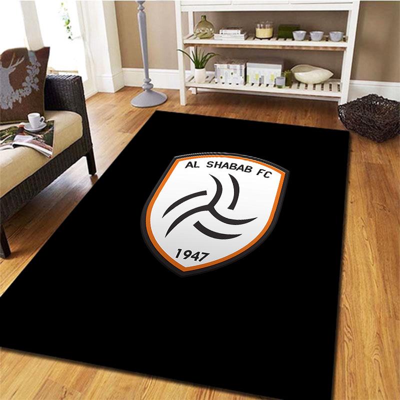 Al-Shabab FC Carpet Rug for Living Room Bedroom Home Sofa Decoration,Kids play Non-slip Floor Mat