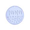 Round-shape Ornaments Resin Casting Silicone Mold Woman Keychain Decorative Pendant Jewelry Mold for DIY Crafts