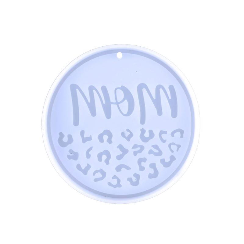 Round-shape Ornaments Resin Casting Silicone Mold Woman Keychain Decorative Pendant Jewelry Mold for DIY Crafts
