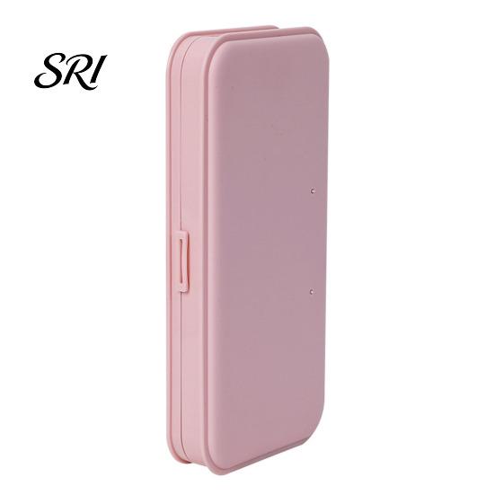 Pressure-resistant Pencil Holder Stationery Box Portable Thin Large Capacity Macaron Color Travel-friendly Container Case with Partitioned Storage