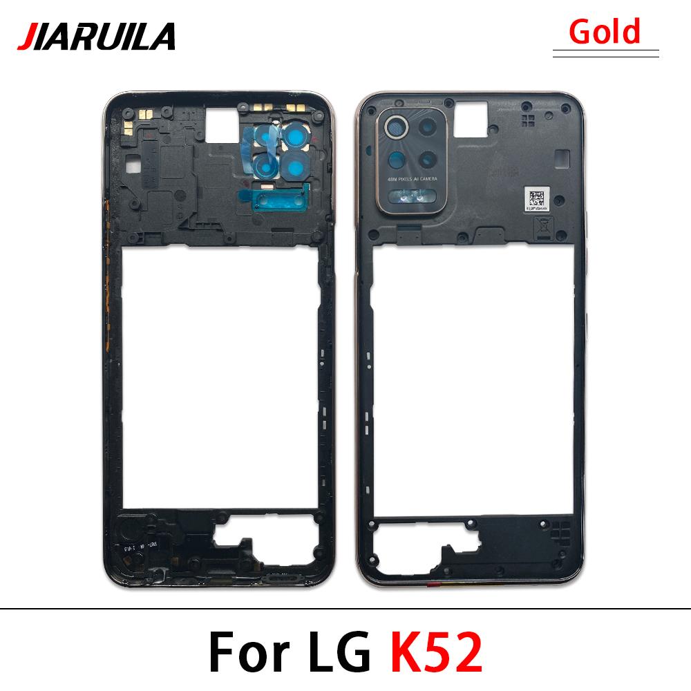 10Pcs\Lot Great Middle Frame Holder Housing Replacement Repair Part For LG K42 K52 K62 K61 Middle Frame With Glass Lens