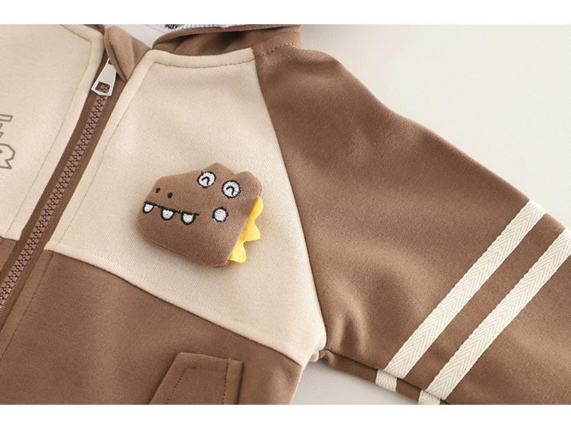 Dětská kreslená mikina s kapucí třídílná sportovní souprava - ležérní jarní/podzimní oblečení