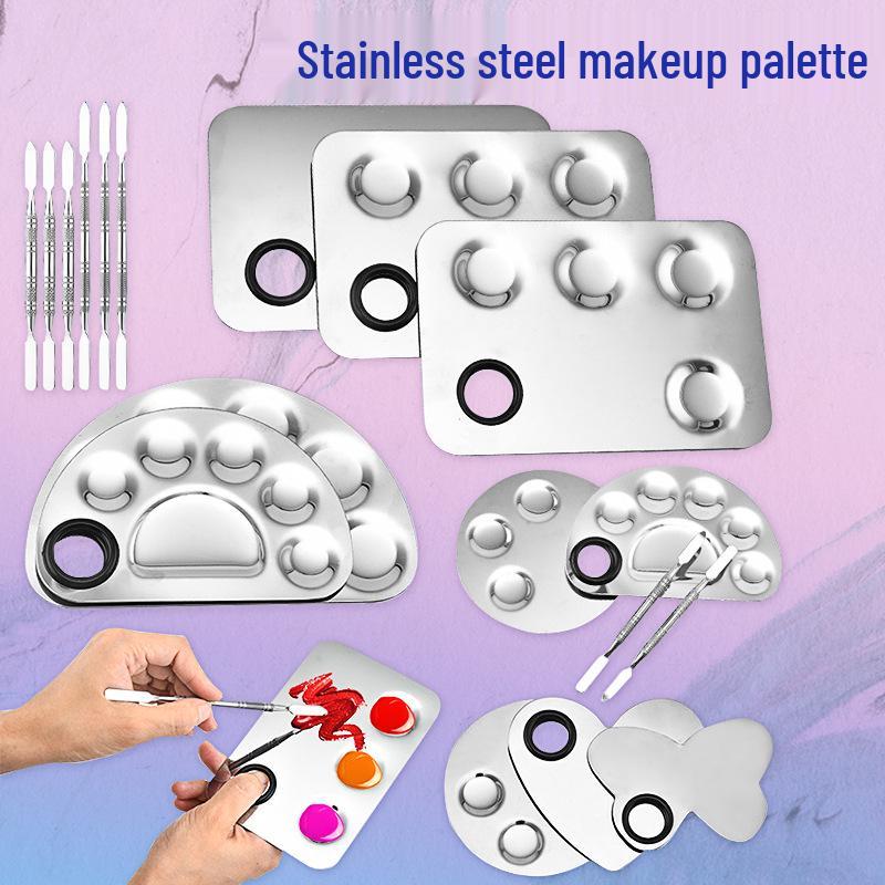 Stainless Steel Makeup Palette for Blending Foundation