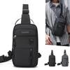 Chest Bag for Men Water Repellent Nylon Top Handle Multi Pockets Adjustable Strap Work Commute Cycling Sport Casual Daily Use